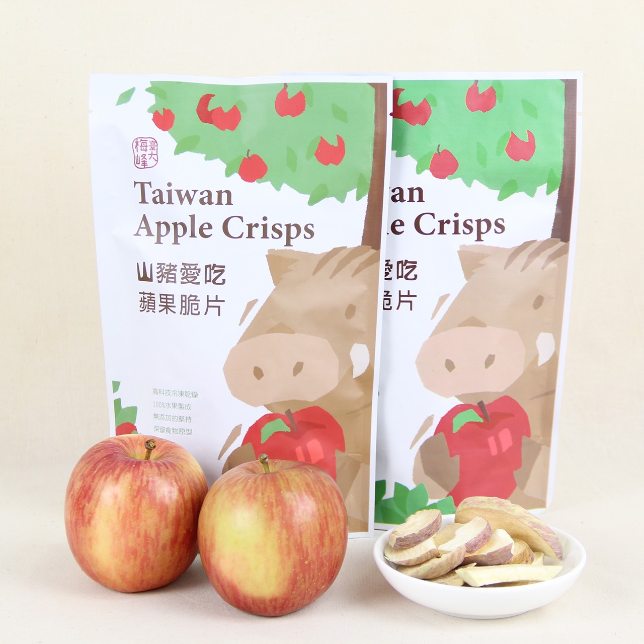【展示】冷凍乾燥蘋果果乾
